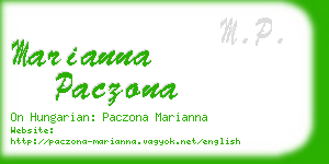 marianna paczona business card